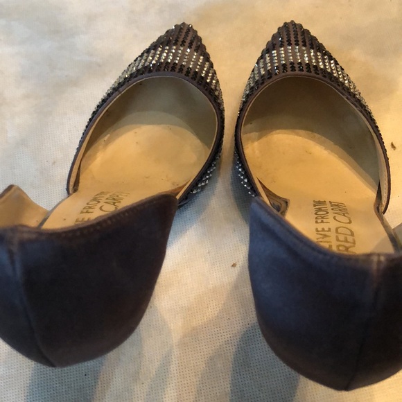 Moved E Live from the red carpet crystal embellished silky fabric high heels - Picture 10 of 11